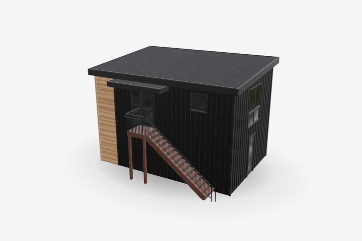 One Bedroom Mono Slope + Garage