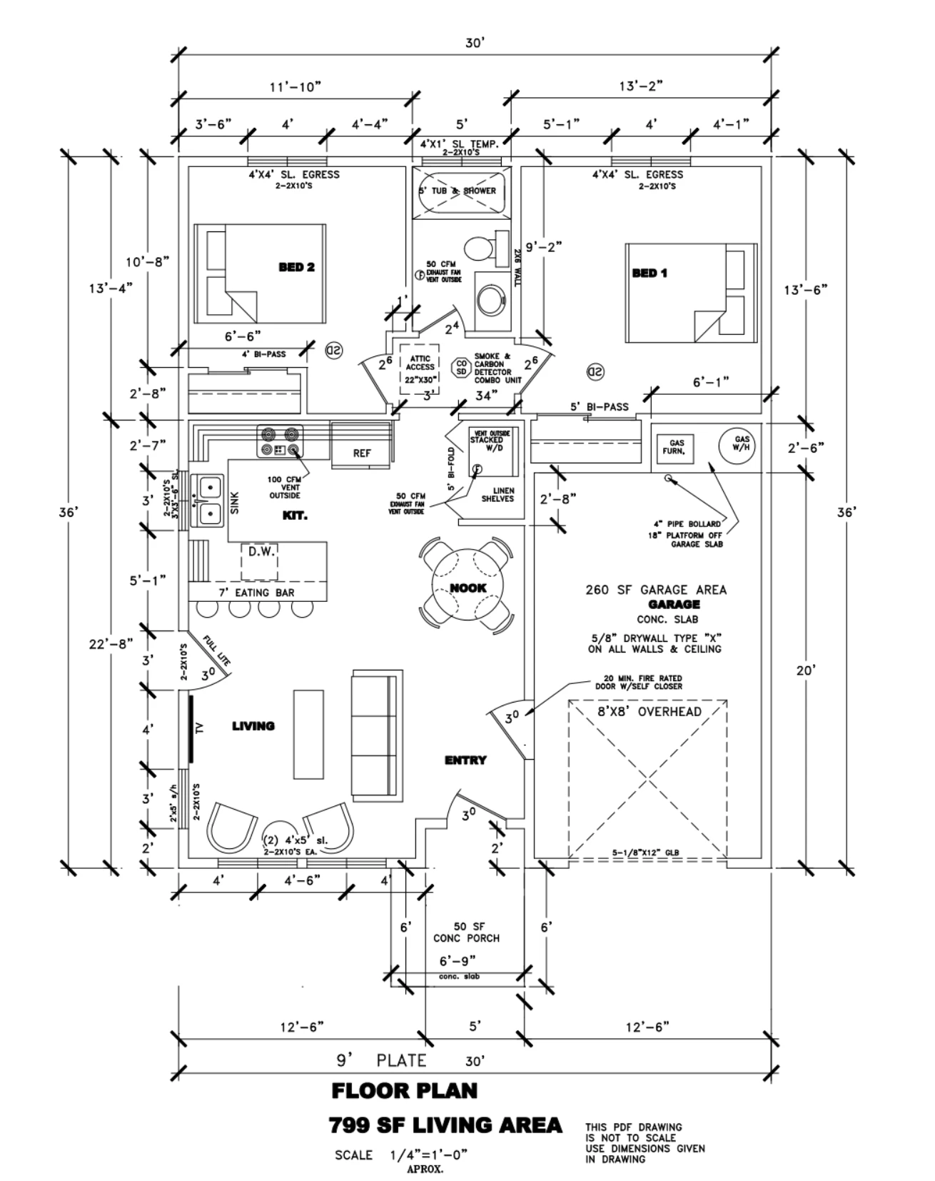 Compact floor plan