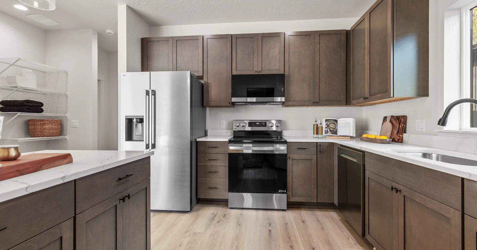 Modern kitchen inside a Kit Culture kit home