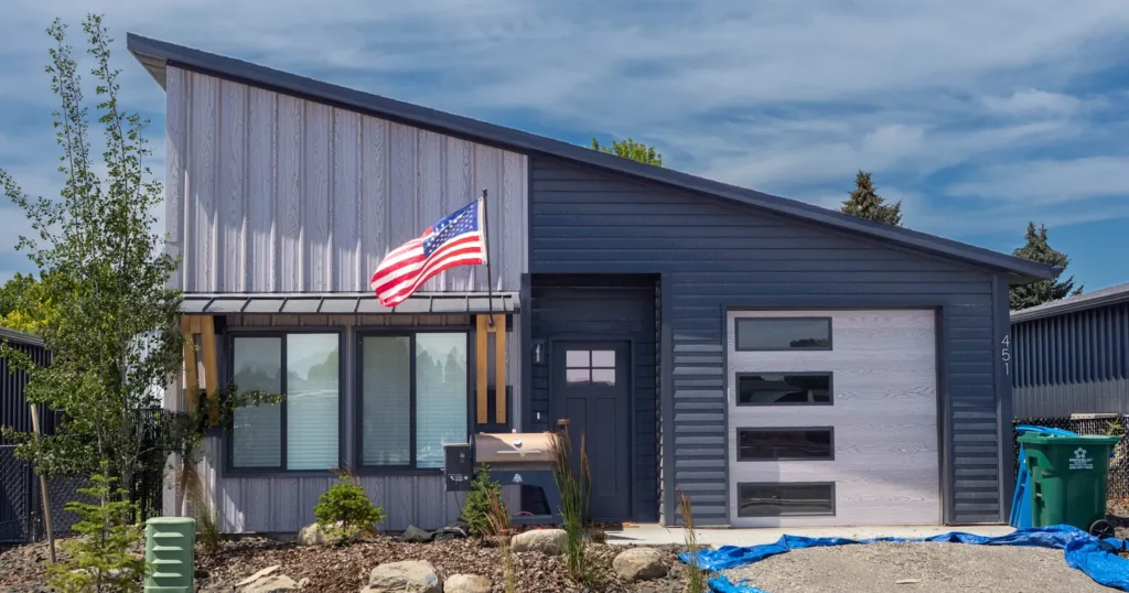 Kit home on a permanent foundation, financed like new construction