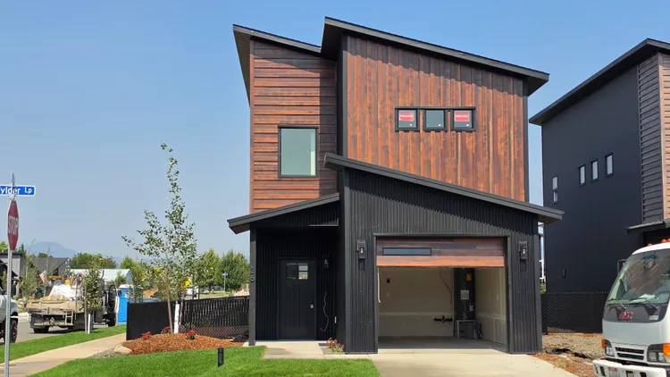 Rendering of the two-story Family kit home, Kit Culture's option among 2 story prefab homes